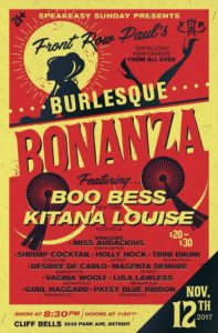 Speakeasy Sunday Presents Burlesque Bonanza! @ Cliff Bell's | Detroit | Michigan | United States
