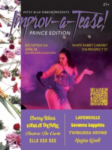 Patsy Blue Ribbon presents: Improv-a-Tease! Prince Edition @ The White Rabbit Cabaret